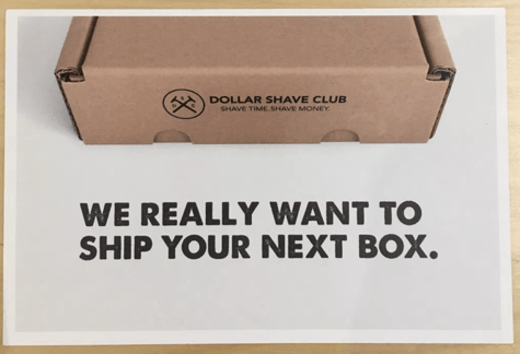 dollar shave club direct mail