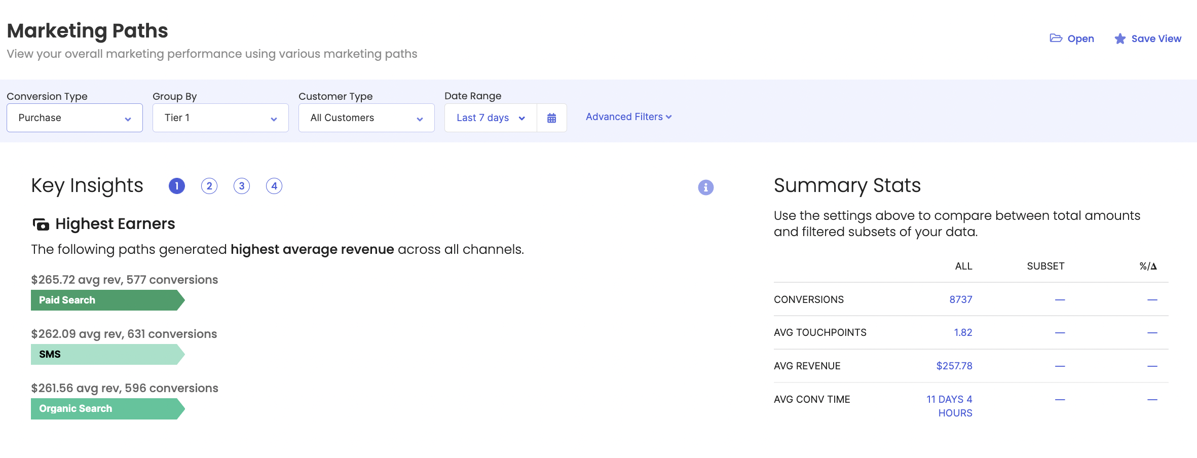 redesigned marketing paths